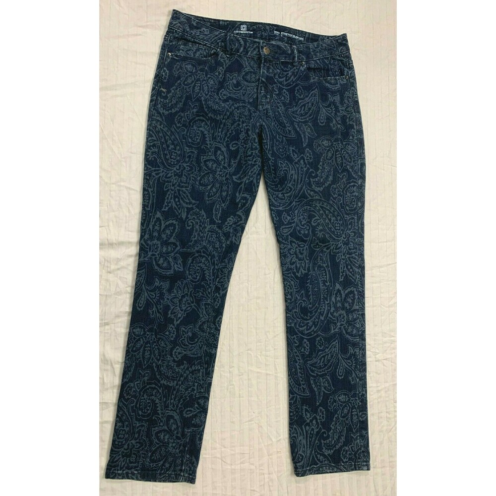 LIZ CLAIBORNE WOMENS STRETCH SLIM LEG JEANS SIZE 8